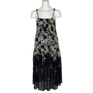 Anthropologie Lilka Verano Dress S Floral Sleeveless Midi Summer Garden Girl